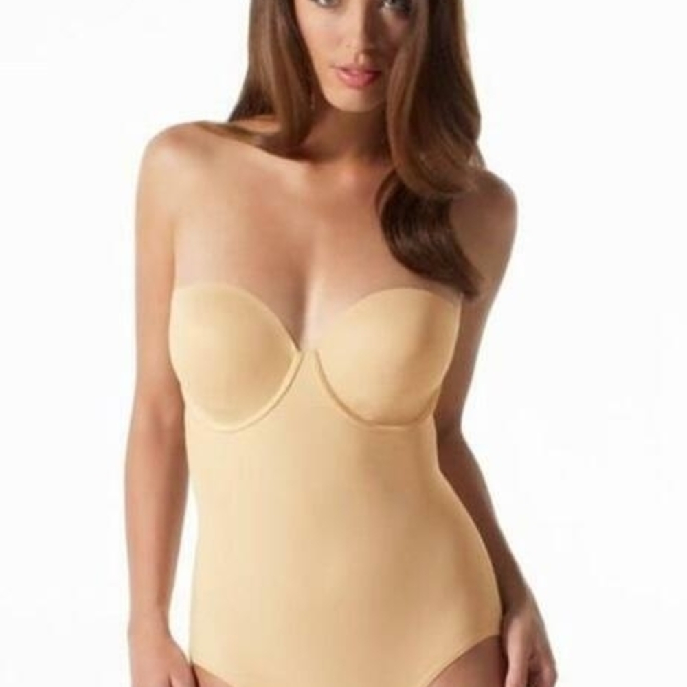 Panache Strapless Shapewear Bodysuit - Tan